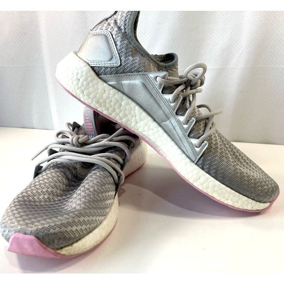 Puma Womens Nrgy Neko Cosmic Running Shoes Gray 192360-03 Textile Lace Up 10M - Picture 4 of 10